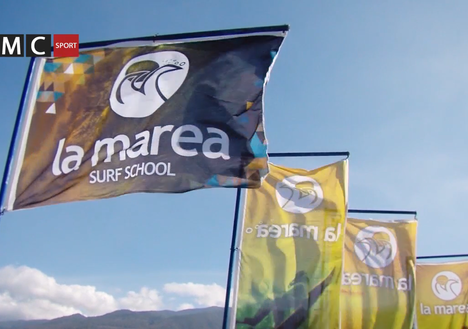 Reportaje de La Marea Surf School en programa de TV